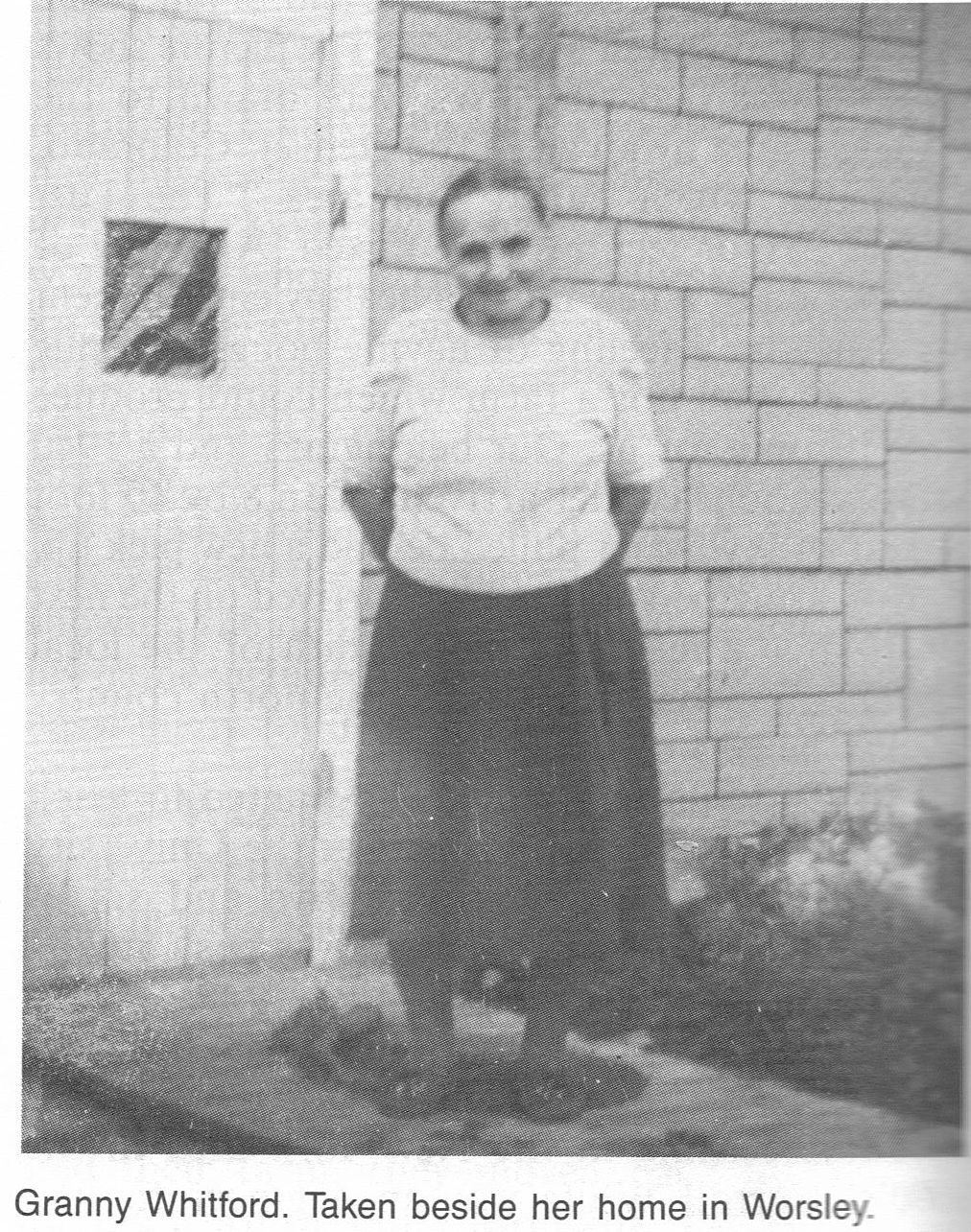 Granny Whitford at home in Worsley 